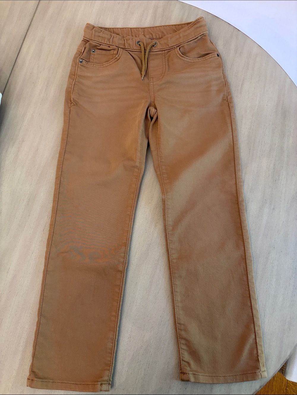 Cat & Jack Boys Straight Pants in Caramel Brown